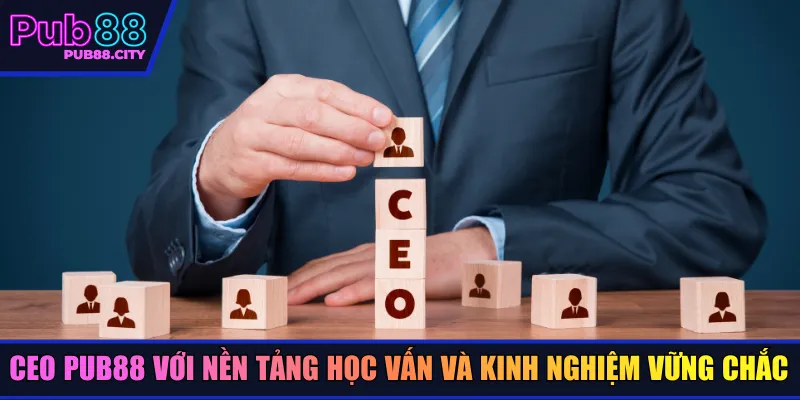 CEO Pub88 với nền tảng học vấn và kinh nghiệm vững chắc