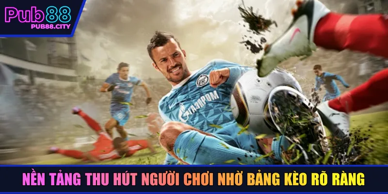 Nền tảng thu hút người chơi nhờ bảng kèo rõ ràng