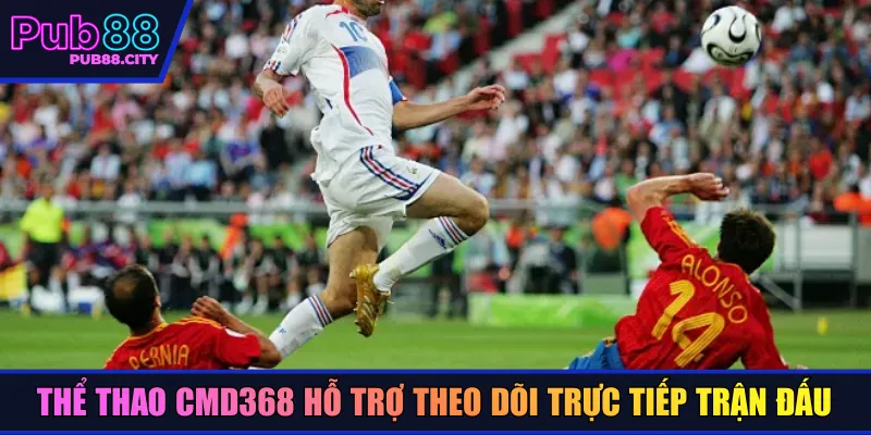 Thể thao CMD368 hỗ trợ theo dõi trực tiếp trận đấu